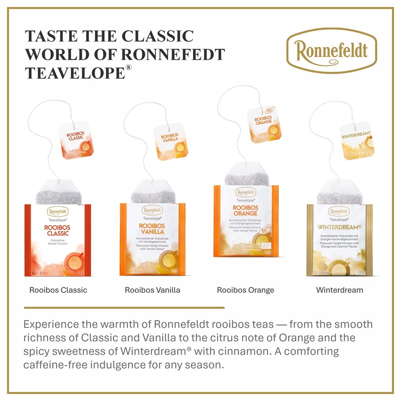 Ronnefeldt Teavelope Rooibos Orange – Caffeine-Free South African Red Herbal