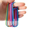 Clips de papel grandes, 50 clips de papel gigantes, multicolores,