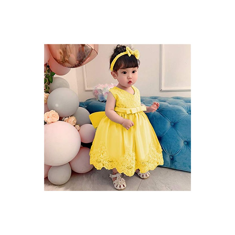 0-6T - Vestido de encaje bordado para niña con tutú,