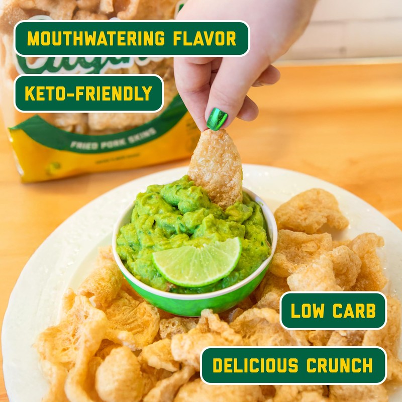 Mac's Original Fried Pork Skins - Original Flavored Chicharrones Pork