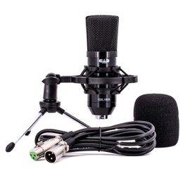 CAD Audio GXL1800 Large Format Side Address Condenser Microphone- Perfect for Studio, Podcasting & Streaming, Black