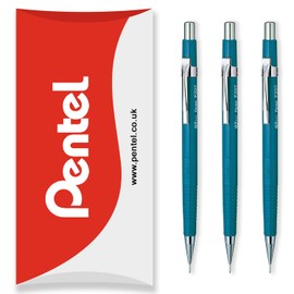 Pentel P200 Series Automatic Mechanical Pencil - Pack of 3 HB Pencils - In Pillow Packaging (P207 (0.7mm))