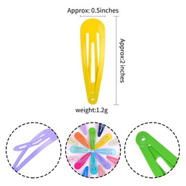 Hair Clips for Girls, 80 PCS Snap Hair Clips Non-Slip Metal Barrettes,Cute Color Barrettes for Kids Teens Women Hair Accessories