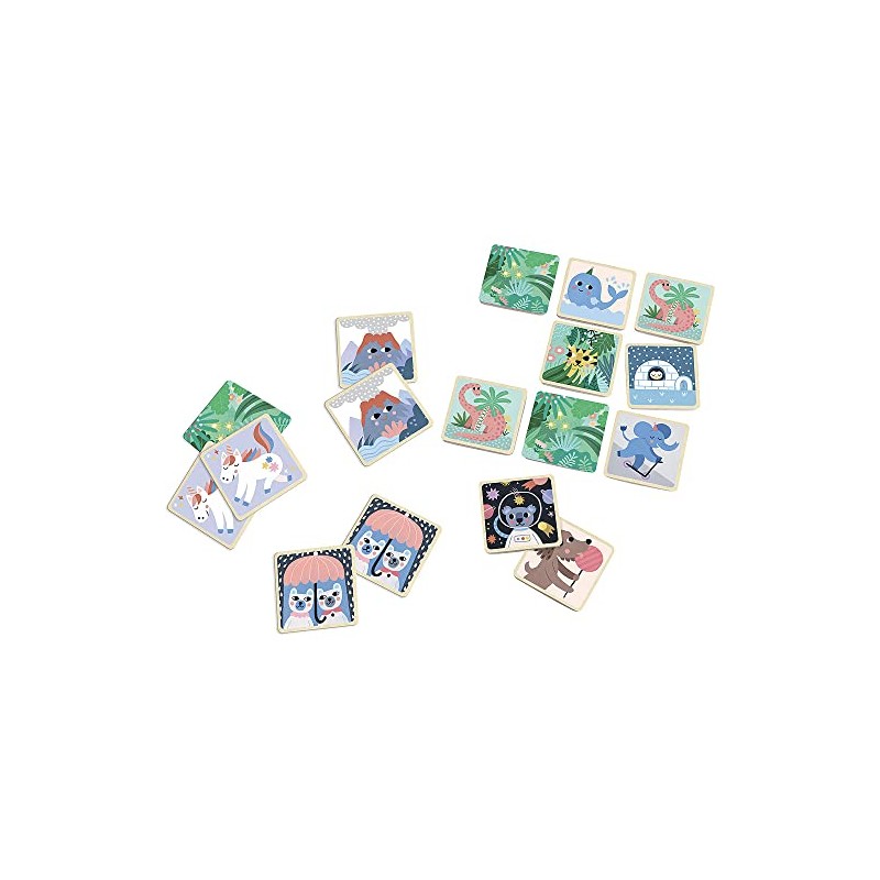 Vilac - Michelle Carlslund Memo 48 pieces, multi-coloured