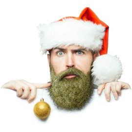 Beardaments Glitterbeard Beard Glitter with Beard Oil and Brush - 4 Colors Available (Gold)