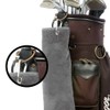 aztex Tri-Fold Golf Towel with Carabiner Clip, Cotton Velour, 590gsm,