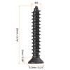 sourcing map M3 x 20mm Wood Screws Phillips Flat Head