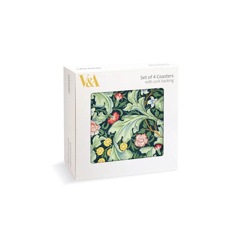 Leicester Wallpaper Coasters J.H. Dearle Stylish Print - Set of