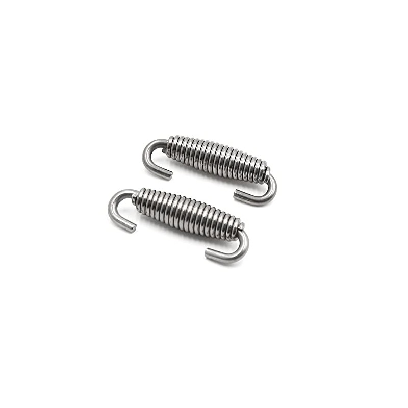 sourcing map 2 Piece Motorcycle Stainless Steel Silencer Exhaust Pipe