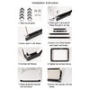 Podronale 24x36 Inch Metal 3/4" Canvas Frame for 0.6"-0.9" Depth