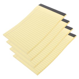 Operitacx 4 Pieces Tear Off Notepad Writing Pad Mini Notepads Tearable Notepads Small Notepads Writing Pads for School Small Notepad Legal Pads Paper Yellow
