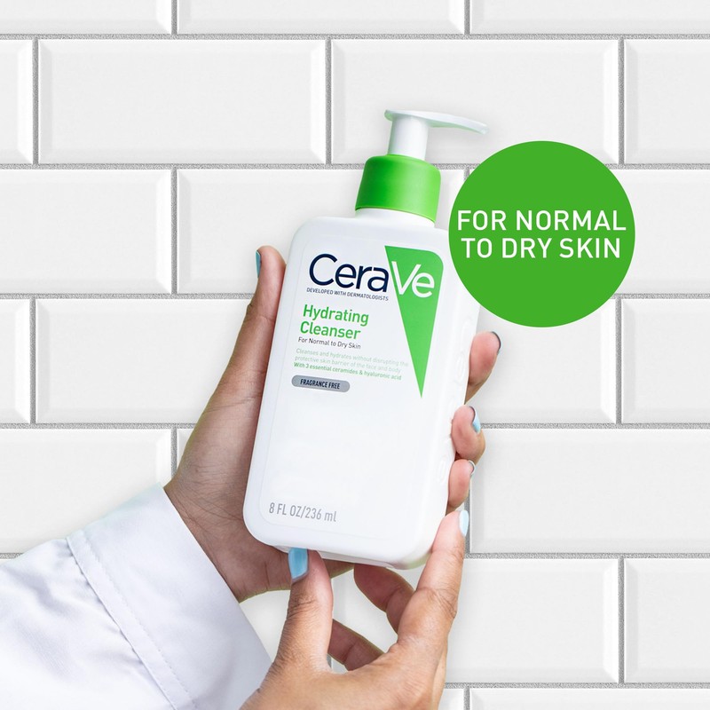CeraVe CeraVe Hydrating Cleanser with 3 Essential Ceramides and Hyaluronic