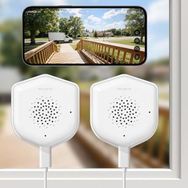 HEDNIC 2K Window Security Camera, 2.4GHz & 5GHz WiFi Indoor Window Cameras for Home Security with Color Night Vision, AI Event Detection with Smart Search, No Drill Window Camera for Apartment (2Pcs)
