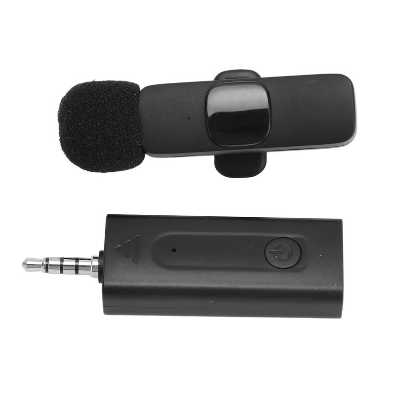 3.5mm Wireless Lavalier Lapel Microphone Intelligent Noise Canceling Automatic Pairing