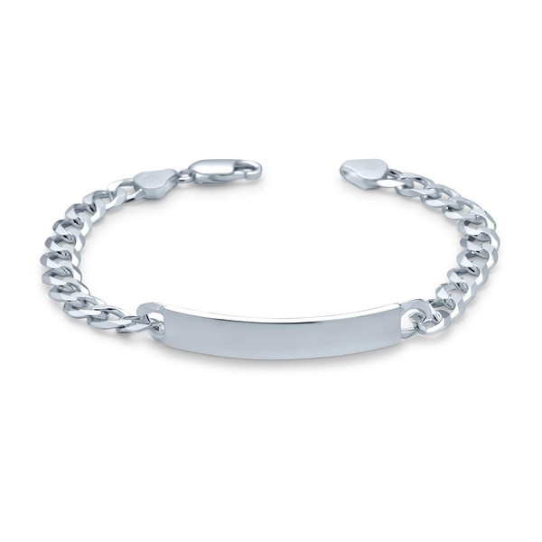 Personalize Bar Name Plated identification ID Bracelet For Men 6