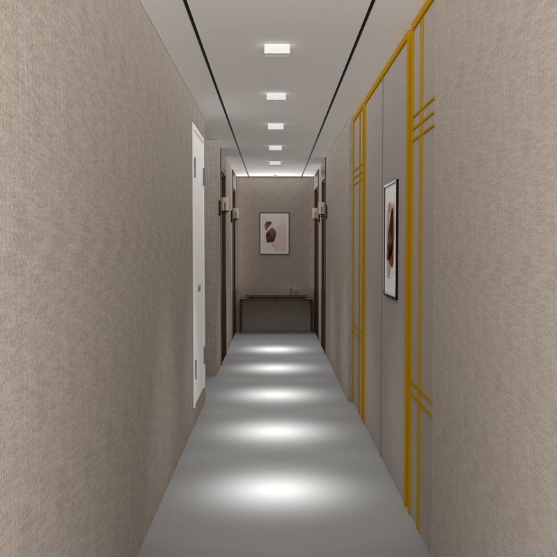 FOOC LED Surface Mounted Light Flat with Large Light Surface