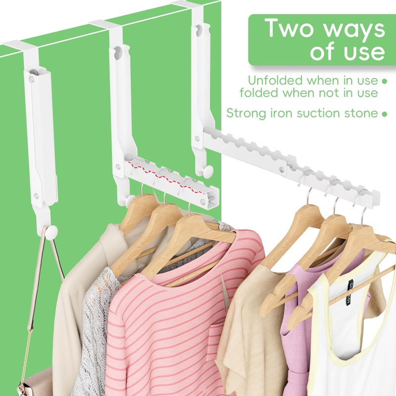 WLCSNG Over The Door Hooks, Extended Over The Door Clothes