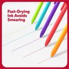 TRU RED Retractable Gel Pens - Quick Dry, Smudge-Free Writing,