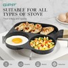 GiPP Non Stick Egg Pan - 3 Section Breakfast Frying