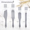 Tongjude Silicone Spurtle Set, Silicone Spatula Set, Heat Resistant Cooking