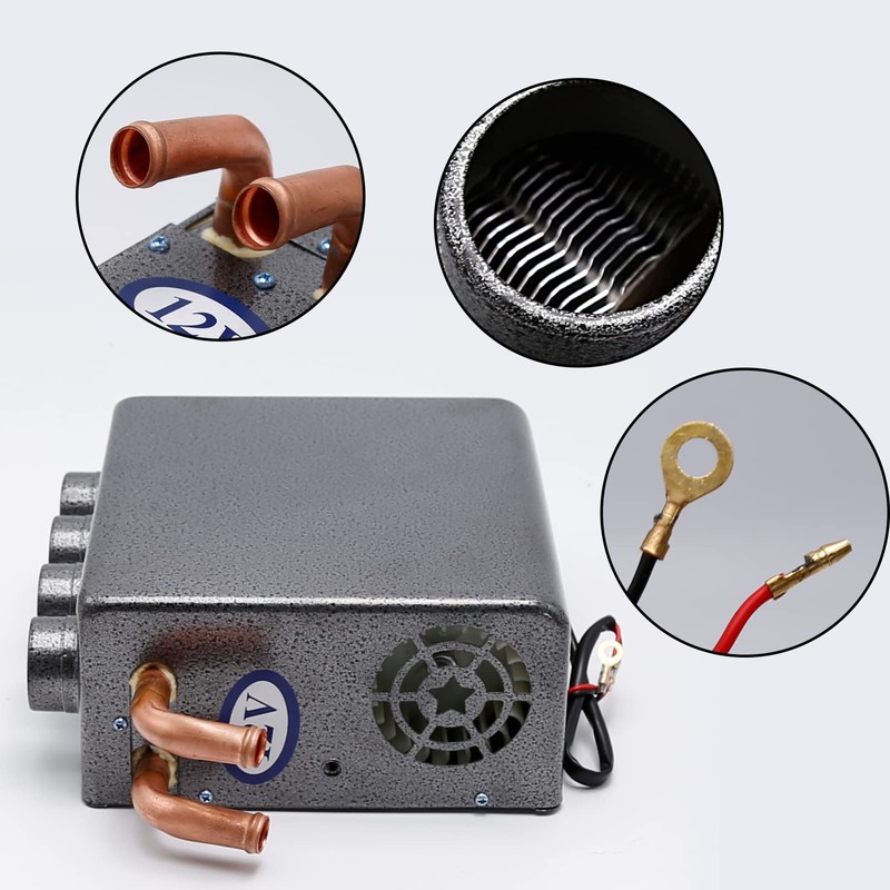 Saihisday 12V Car Auxiliary Heater, 4 Ports Universal Underdash Compact
