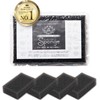 Sunsun Sponges, Black, 4 Pack, Long Lasting, Foam Draining, Kitchen