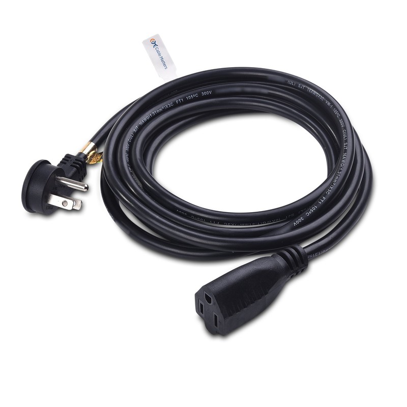 Cable Matters Paquete de 2 Cables de extensión de Enchufe