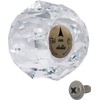 Master Plumber 167B, Single Clear Knob Handle Kit with Button