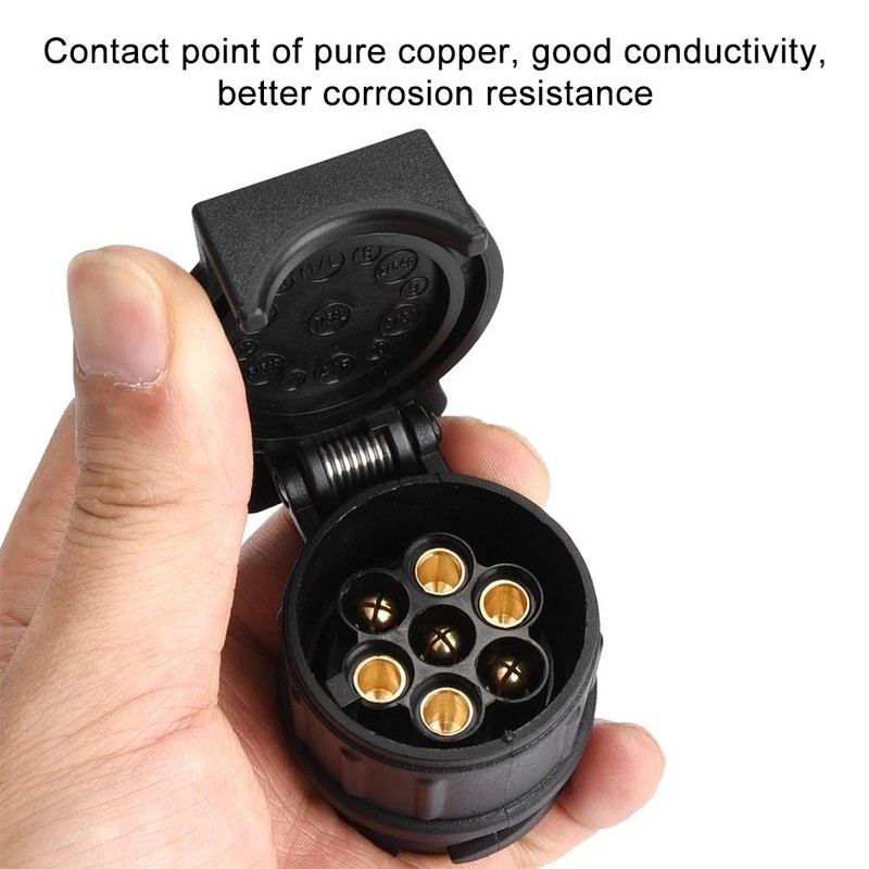 Trailer Plug Converter, 12 V 13 Pin to 7 Pin