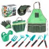 11Pcs Kids Gardening Tools Set Includes Tote Bag Spade Rake