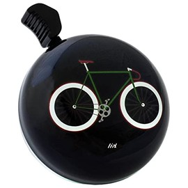 Liix Brooklyn Bike Bicycle Bell Design Bell, Black, db21