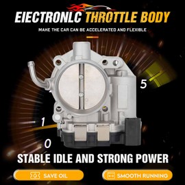 Electronic Throttle Body Fit for Volkswagen for Passat 2012-2014, for Beetle 2007-2014, for Jetta 2007-2014, for Golf 2010-2014, for Rabbit 2007-2009 (L5 2.5L), Replace for TB1303 1540220 674007