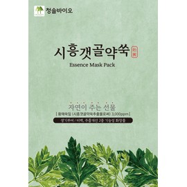 Cheongsol Biocos Siheung Gaetgol Mugwort Mask Pack 10 sheets / 청솔바이오코스 시흥갯골약쑥 마스크팩 10매입