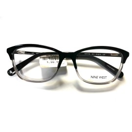 Nine West Eyeglasses Frames NW5156 001 Black Clear Cat Eye Full Rim 51-15-135
