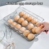 Egg holder for fridge, Egg organizer for refrigerator, Automatic Rolling