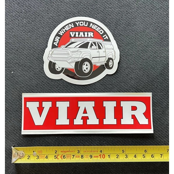 Unbranded 2pcs VIAIR Compressor decals stickers overland adventure trails offroad