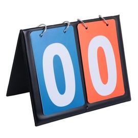 BESPORTBLE Flip Card Flip Score Indicateur Sports Scoreboard Small Flip Number Cards Scoreboard Score Keeper Flip Chart Score Card Game Tennis Score Keeper for Net Score Board for Two Pvc Red