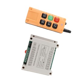 PUSOKEI Remote Control Switch, DC12-36V 10A Relay Wireless Control Switch, 6CH 433MHz RF Transmitter and Receiver, 500-2000M Range, for the Industry of Electric Doors and Windows
