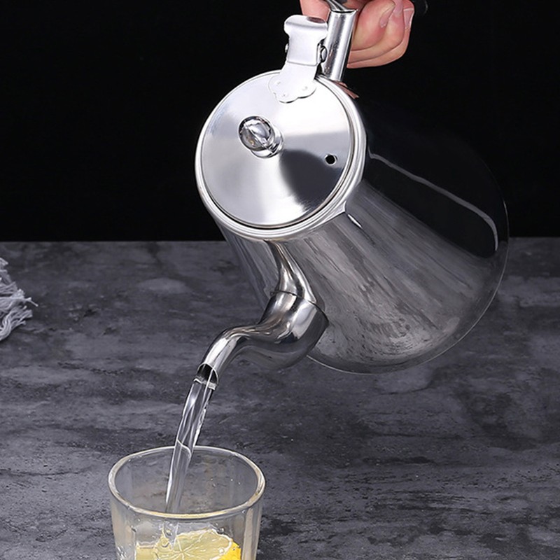Teapot with Filter 201 Stainless Steel Thickened Gooseneck Pour Over