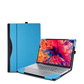 16 inch Laptop Case Cover for HP EliteBook 860/865 G9 G10 Sleeve & ZBook Firefly,Detachable PU Leather Protective Shell Bag with Pen Holder(Light Blue)