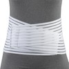 OTC Lumbosacral Support, 7-inch Lower Back, Lightweight Compression, Elastic, White,