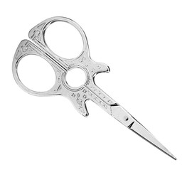 Oumefar Tijeras de bordado retro coloridas para tocador, tijeras de costura estilo antiguo Tijeras de bordar pequeñas forma de guitarra para obras de arte (plata) Otros productos