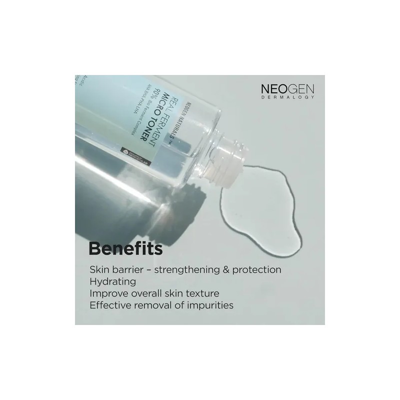 Tónico Facial Neogen Real Ferment Micro con AHA BHA, para