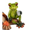 formano Frog Camper Frog House Funny Frogs 16 cm Sculpture