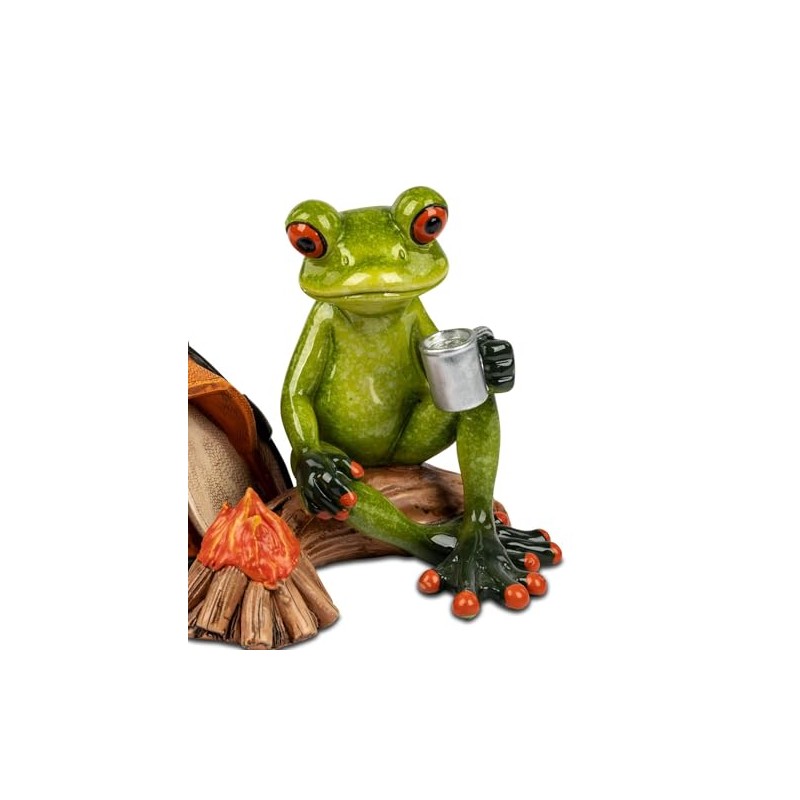 formano Frog Camper Frog House Funny Frogs 16 cm Sculpture