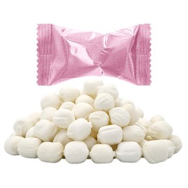 The Dreidel Company Pastel Pink Buttermints, Mint Candies, After Dinner Mints, Butter Mint Candy, Fat-Free, Individually Wrapped (55 Pieces)