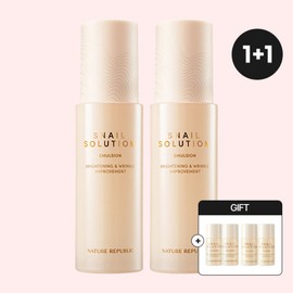 Nature Republic 안티에이징 스네일 솔루션 에멀전 1 +1 (증정) Anti-Aging Snail Solution Emulsion 1 + 1 (Gift)