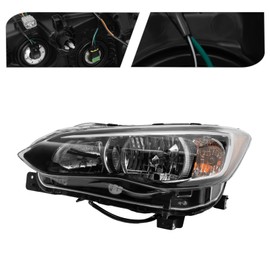 RENFANSHOP Headlight Halogen Assembly, For 2018-2021 Subaru Crosstrek Left Driver and Right Passenger Side Headlight (Driver Side)