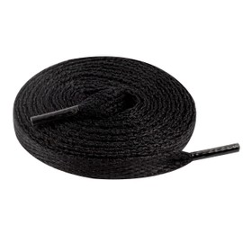 Kilter Flat Trainer Shoelaces - Black - 140 cm - 55 inch (1 Pair)