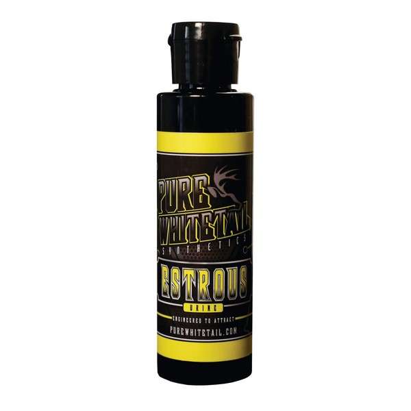 Pure Whitetail | Synthetic Premium Doe Estrous Urine | Doe in Heat Urine Scent | Mock Scrape Scent | Use with Wick Drag Line or Doe Pee Dripper | Essential Deer Hunting Gear | 4 oz Bottle